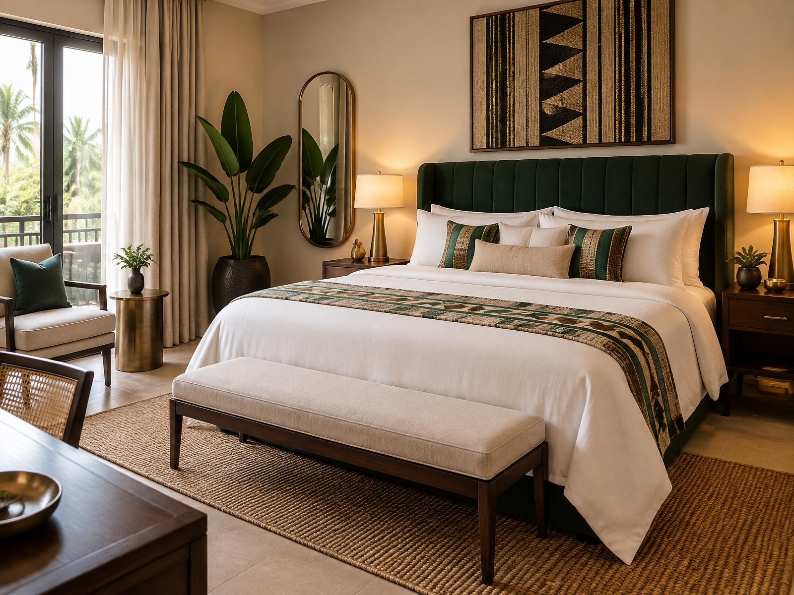 An example of the refined bedroom atmosphere at JULIANA G HOMES